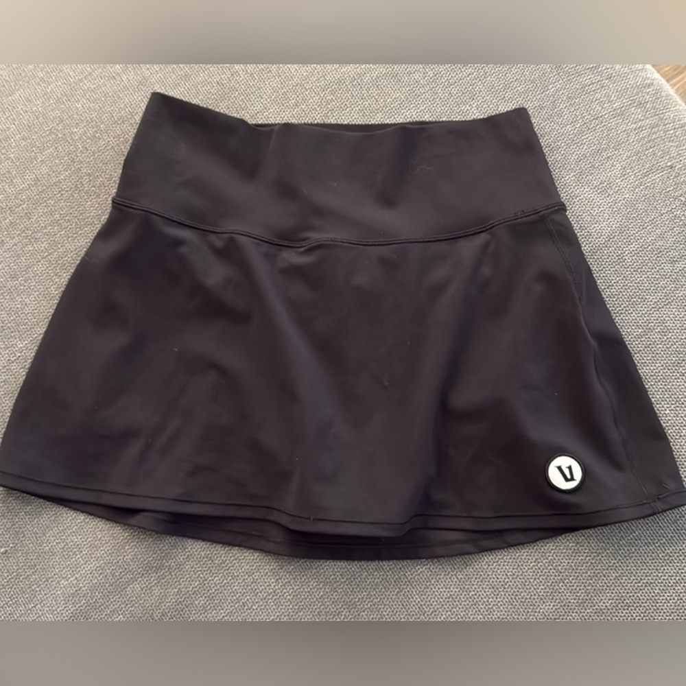 Vuori Black Athletic Skort with Logo